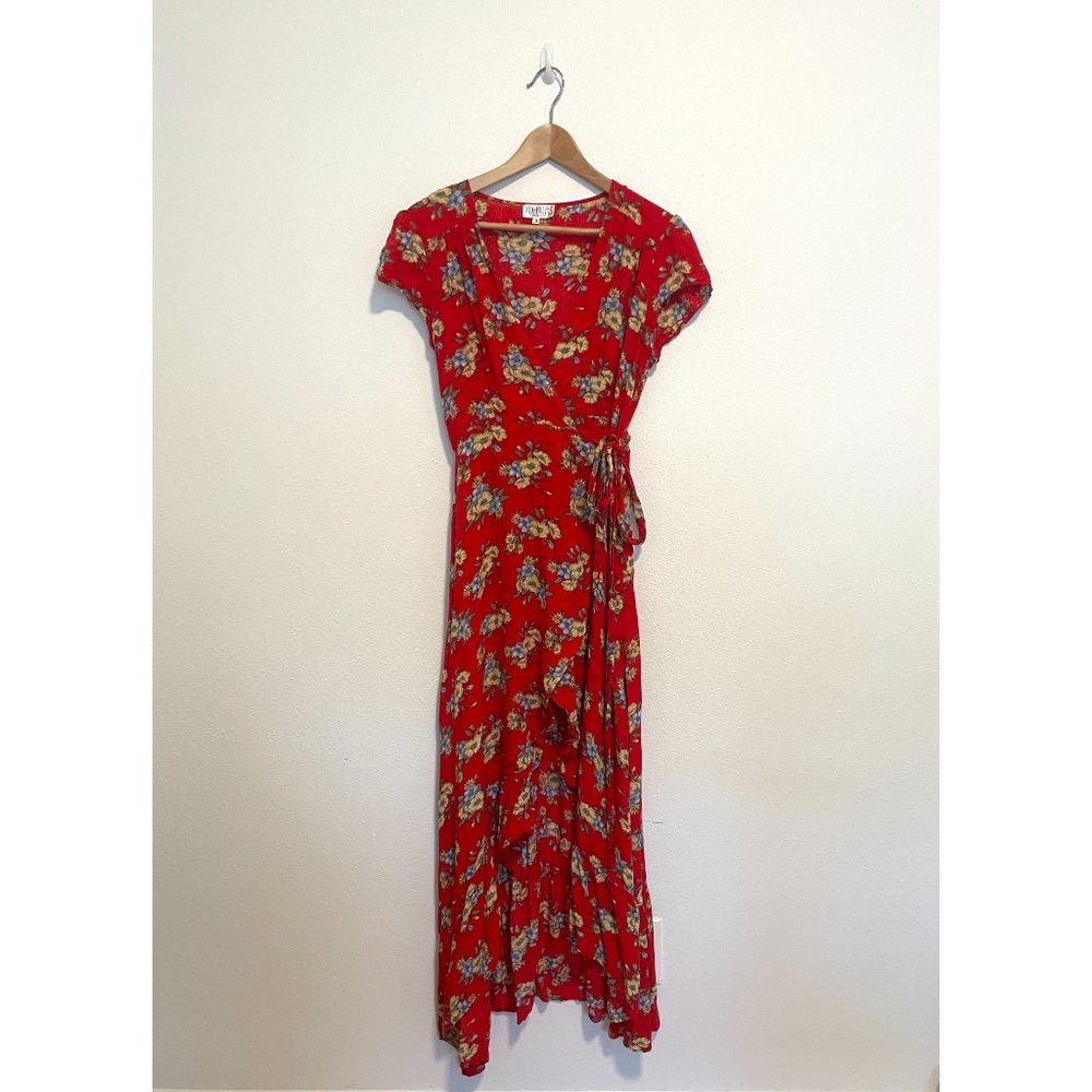 XIX Palms Wrap Maxi Dress